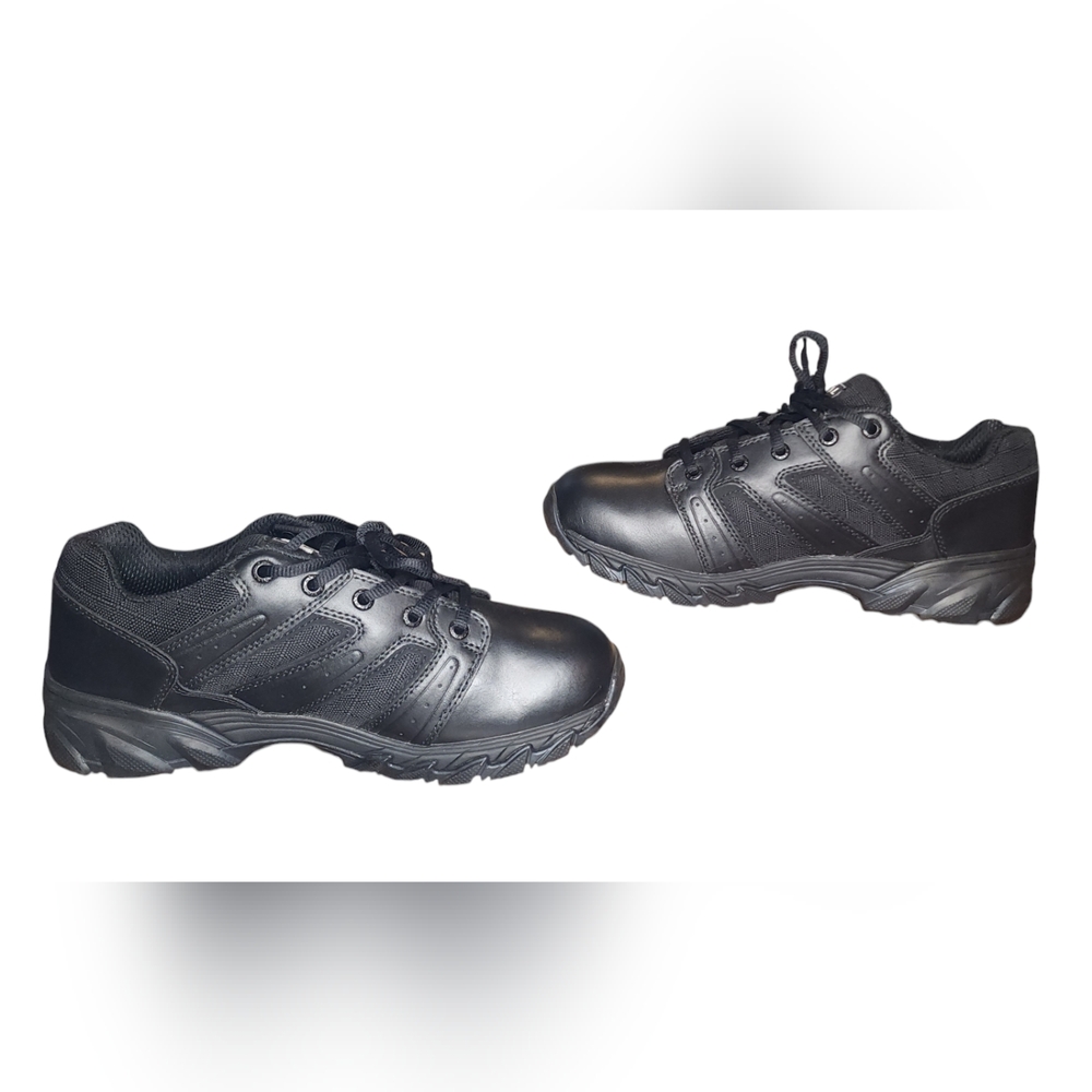 Original Swat Chase Low Mens Black Leather Lace Up Tactical Boots Size 10.5 - Picture 5 of 8